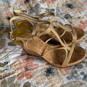 MICHAEL Michael Kors Beige Wedge Sandals